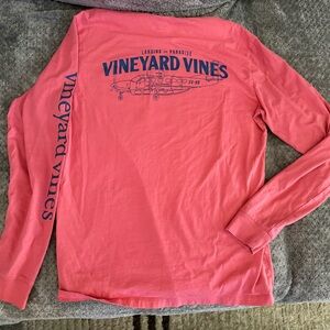 Vineyard Vines Men's Sailor’s Red Long Sleeve Shirt extra-small